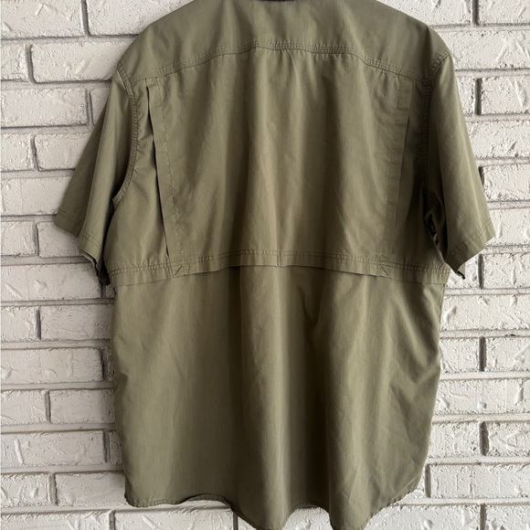 Carhartt Men's Button Front Tan Vented Shirt Short Sleeve 2XL - Picture 2 of 7